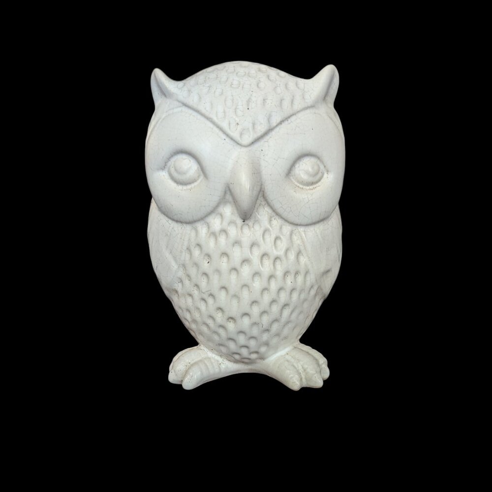 Owl Coin Bank Piggy Bank Ceramic Kikkerland Woodland Animal Stoneware‎